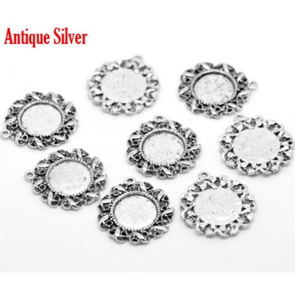 1 suporte para caboch&atilde;o 14 mm N&deg;01 Prata