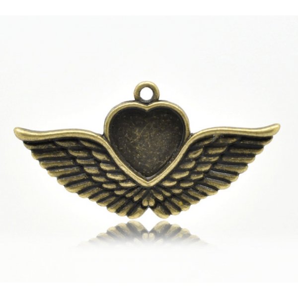 1 suporte para caboch&atilde;o Cora&ccedil;&atilde;o N&deg;02 Bronze