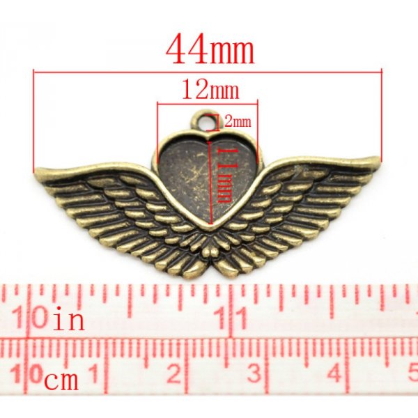 1 suporte para caboch&atilde;o Cora&ccedil;&atilde;o N&deg;02 Bronze