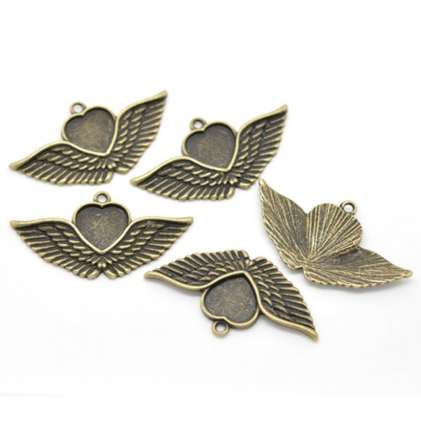 1 suporte para caboch&atilde;o Cora&ccedil;&atilde;o N&deg;02 Bronze