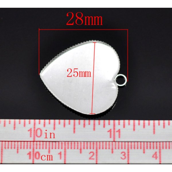 1 suporte para caboch&atilde;o Cora&ccedil;&atilde;o N&deg;05 Prata