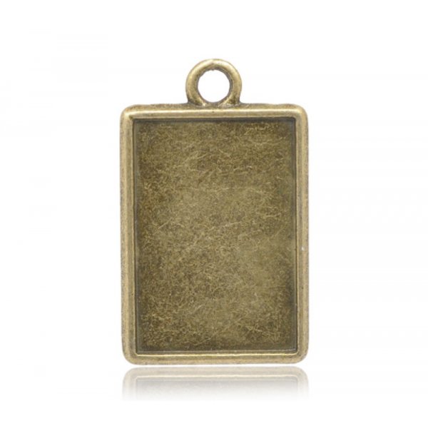 1 suporte rectangular para caboch&atilde;o N&deg;04 Bronze