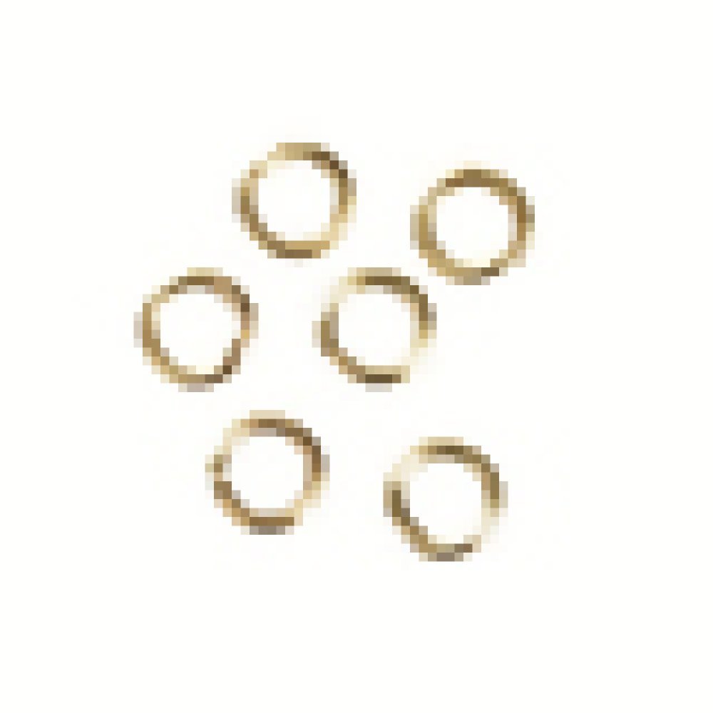 20 anéis de junção abertos 04 mm Ouro