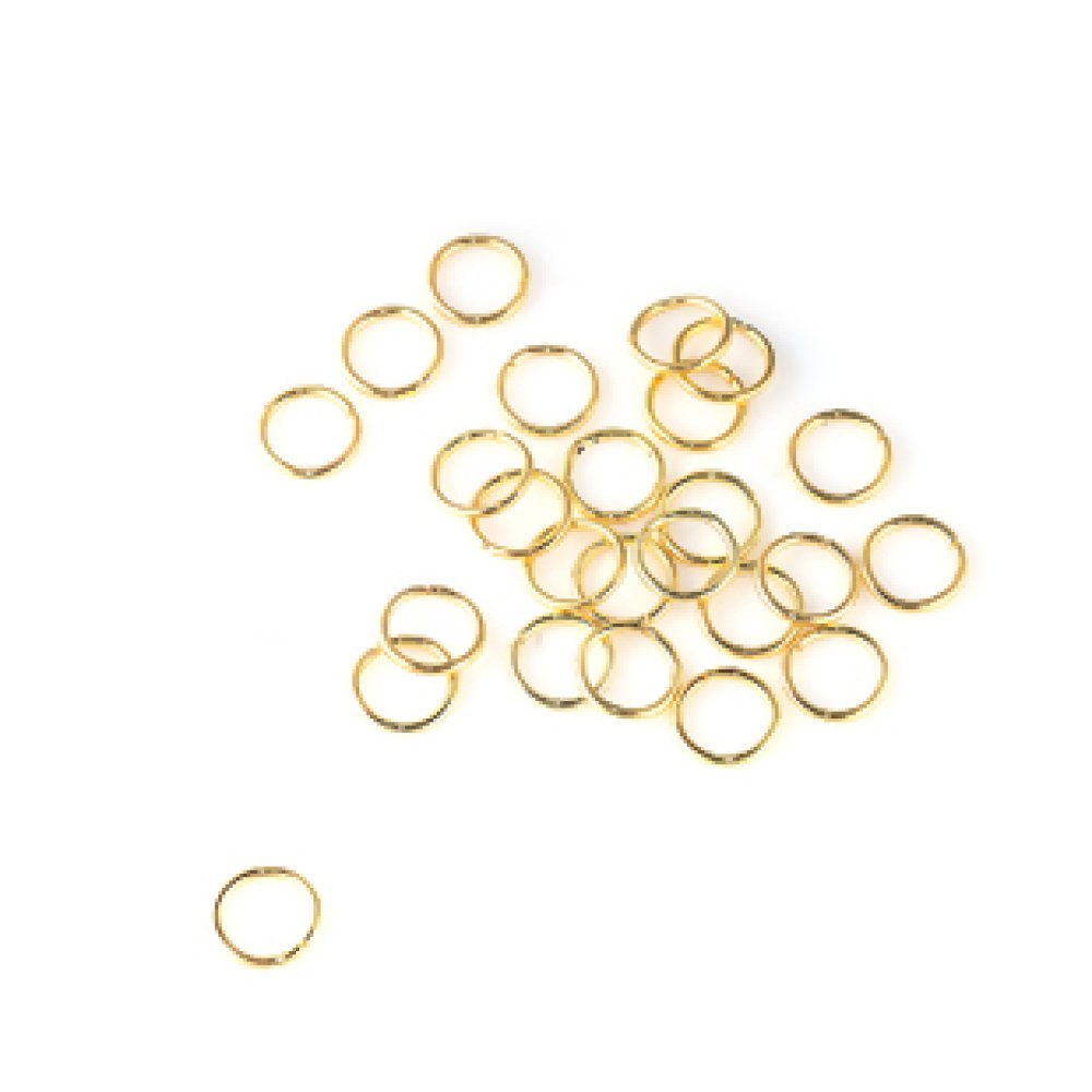 20 anéis de junção abertos 07 mm Ouro