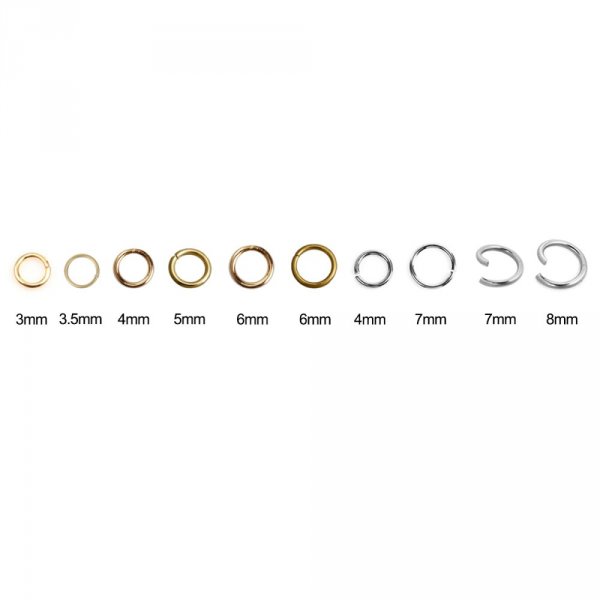 20 An&eacute;is de junta aberta 04 mm A&ccedil;o inoxid&aacute;vel n.&ordm; 01-02