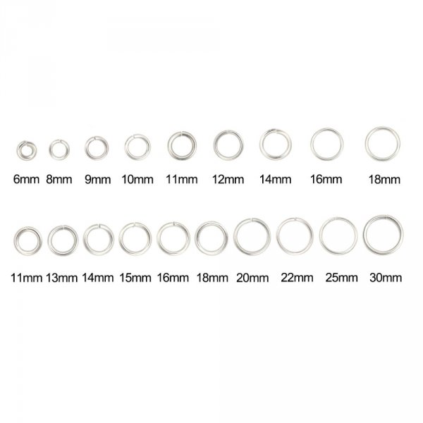 20 An&eacute;is de jun&ccedil;&atilde;o abertos 09 mm Inox