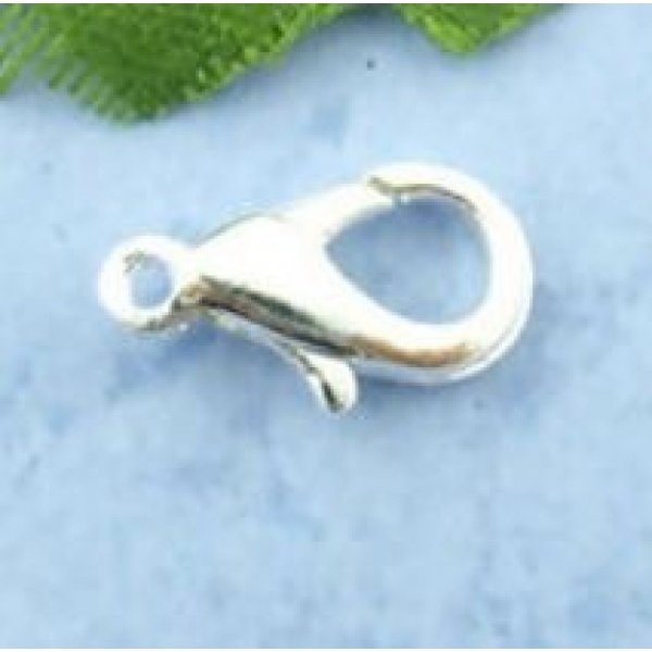 20 mosquet&otilde;es 12 x 07 mm Prata