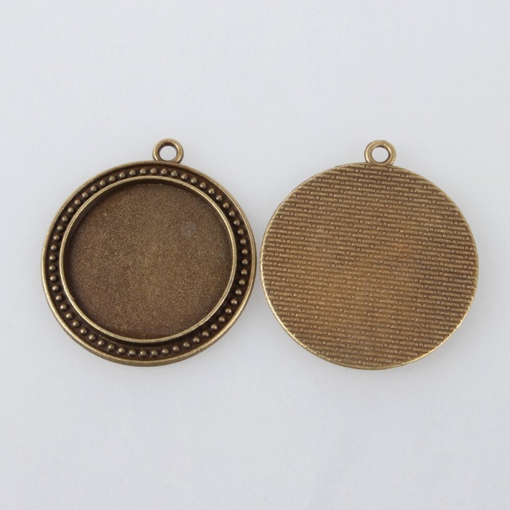 Porta-cabochões de bronze de 20 x 30 mm, pingentes de cabochão 88AB 
