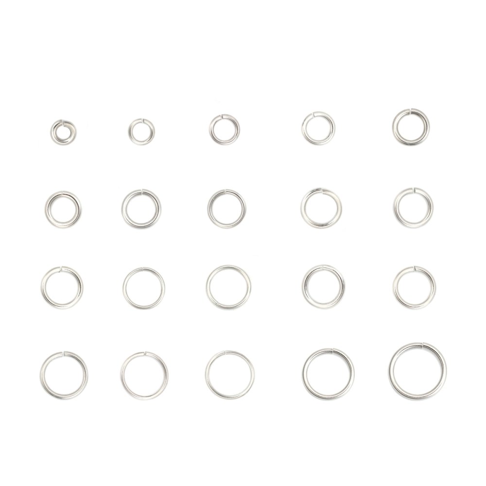 2 Anéis de junção abertos 09 mm Inox
