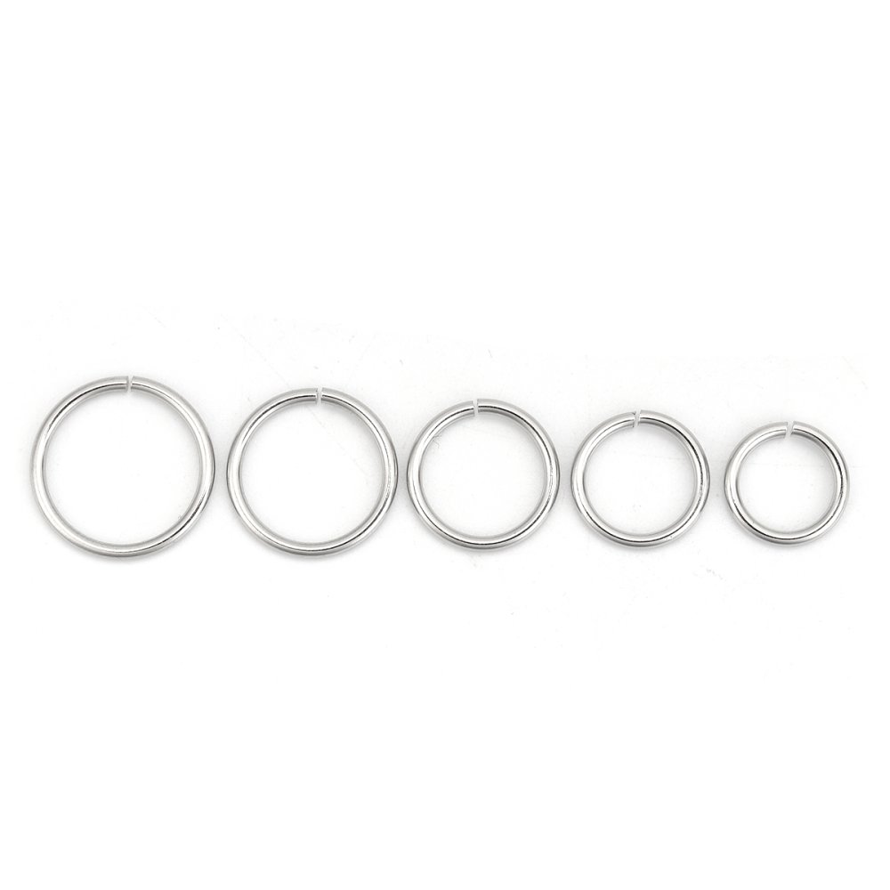 2 Anéis de junção abertos 11 mm Inox