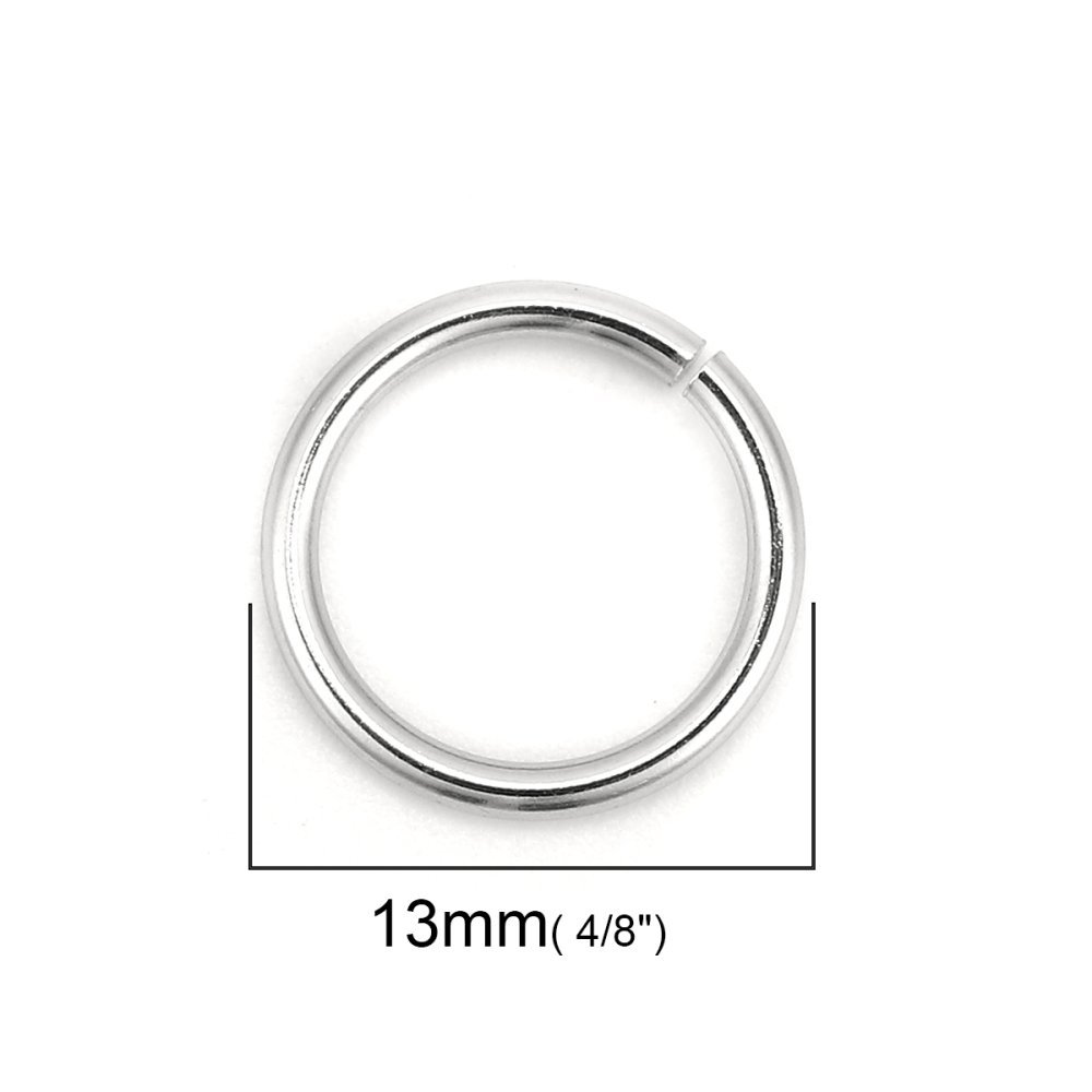 2 Anéis de junção abertos 13 mm Inox