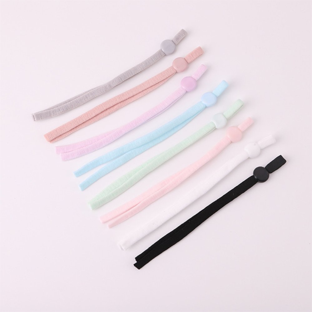 2 Faixas elásticas cor-de-rosa com fivela ajustável para máscara...