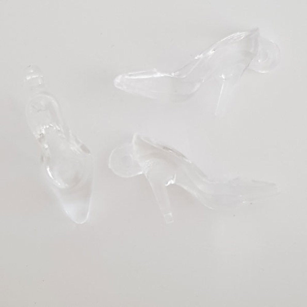 3 berloques para sapatos N°33 Transparente
