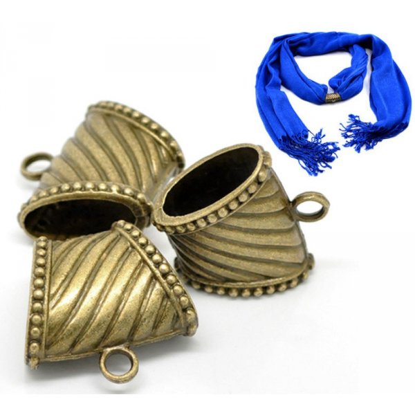 3 La&ccedil;os para cachec&oacute;is N&deg;17 Bronze