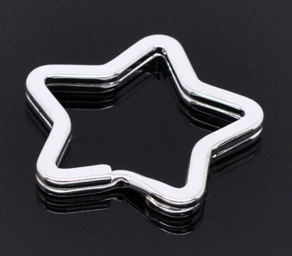 Porta-chaves em forma de estrela 34 x 33 mm