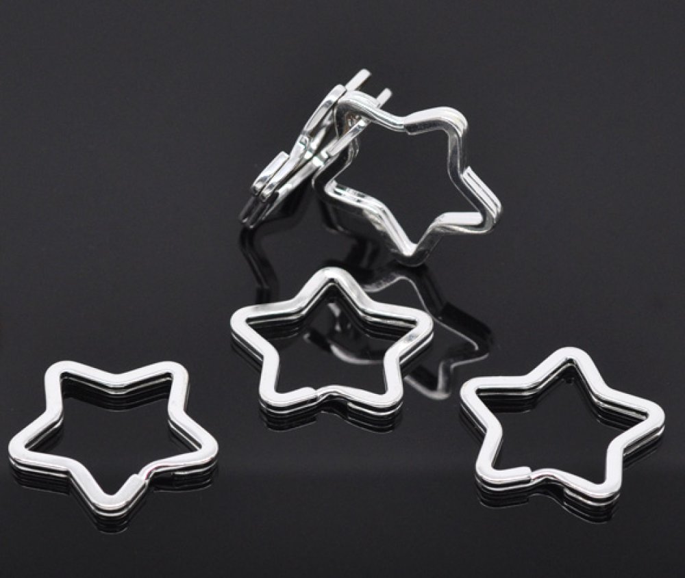 Porta-chaves em forma de estrela 34 x 33 mm