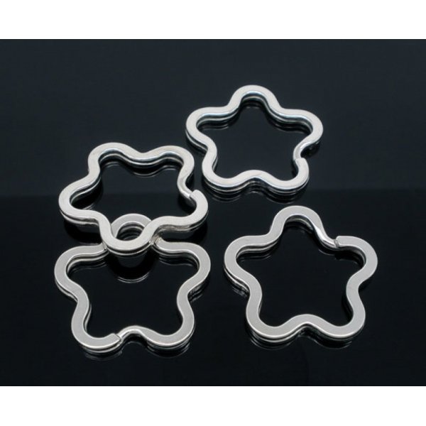 Porta-chaves em forma de flor 34 x 35 mm