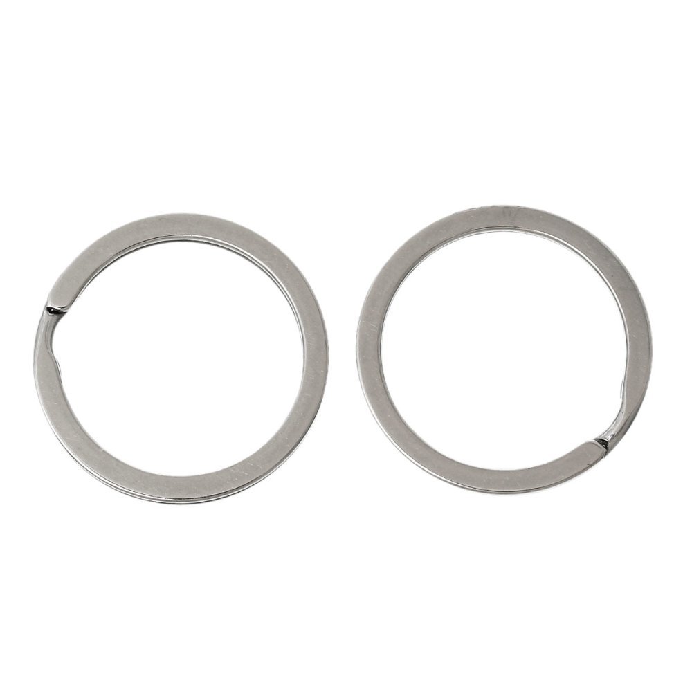 Porta-chaves x 4 redondo Aço inoxidável 30 mm