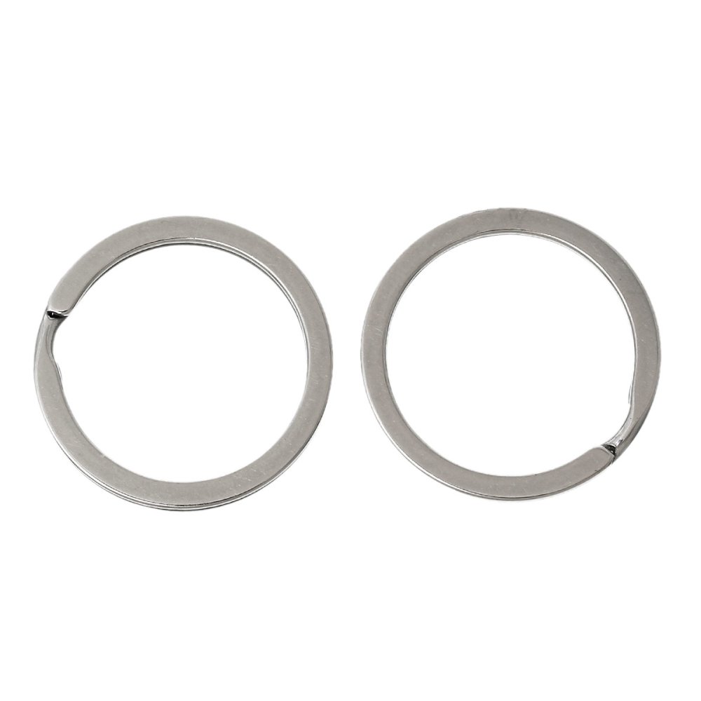 Porta-chaves x 4 redondo Aço inoxidável 30 mm