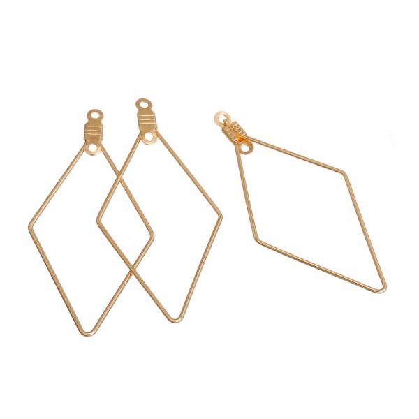 Suporte para brincos em ouro Diamond Primer N&deg;01 x 10 pe&ccedil;as