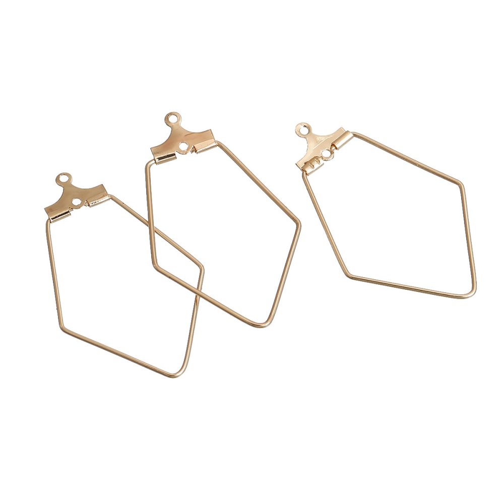 Suporte para brincos em ouro Diamond Primer N°02 x 10 peças