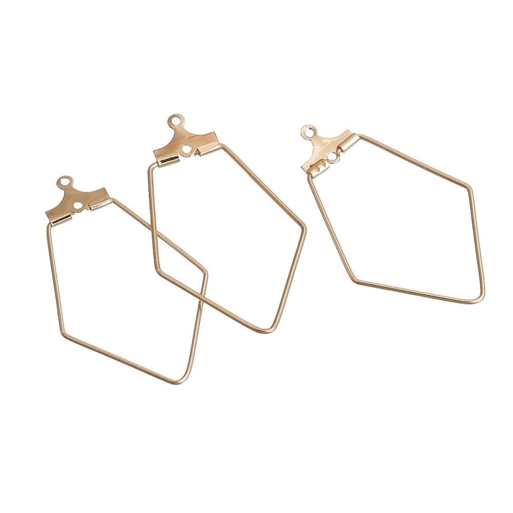 Suporte para brincos em ouro Diamond Primer N°02 x 10 peças