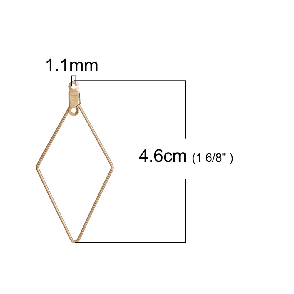 Suporte para brincos em ouro Diamond Primer N°01 x 1 peça
