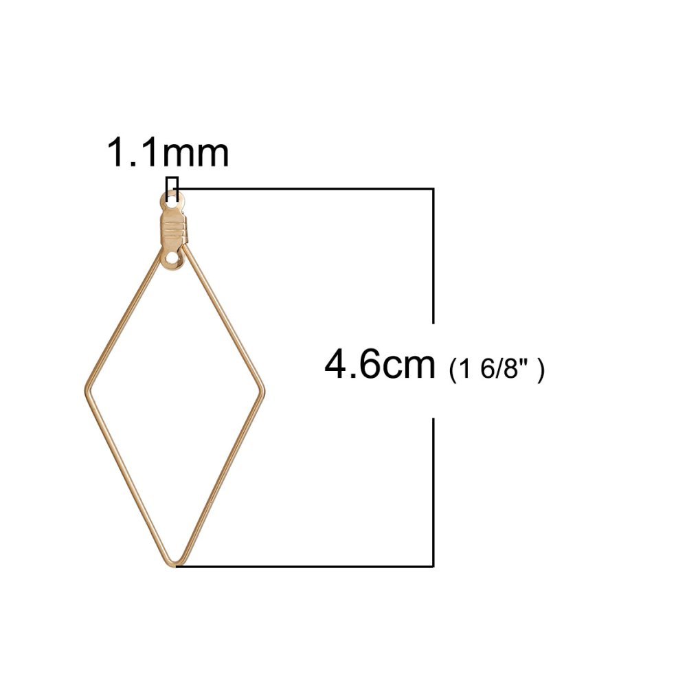 Suporte para brincos em ouro Diamond Primer N°01 x 1 peça