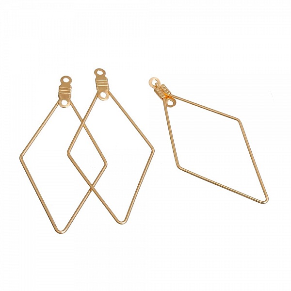 Suporte para brincos em ouro Diamond Primer N&deg;01 x 1 pe&ccedil;a