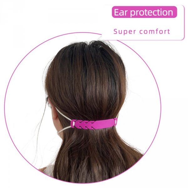Fita el&aacute;stica Protector auricular ajust&aacute;vel para m&aacute;scara N&deg;02 Rosa