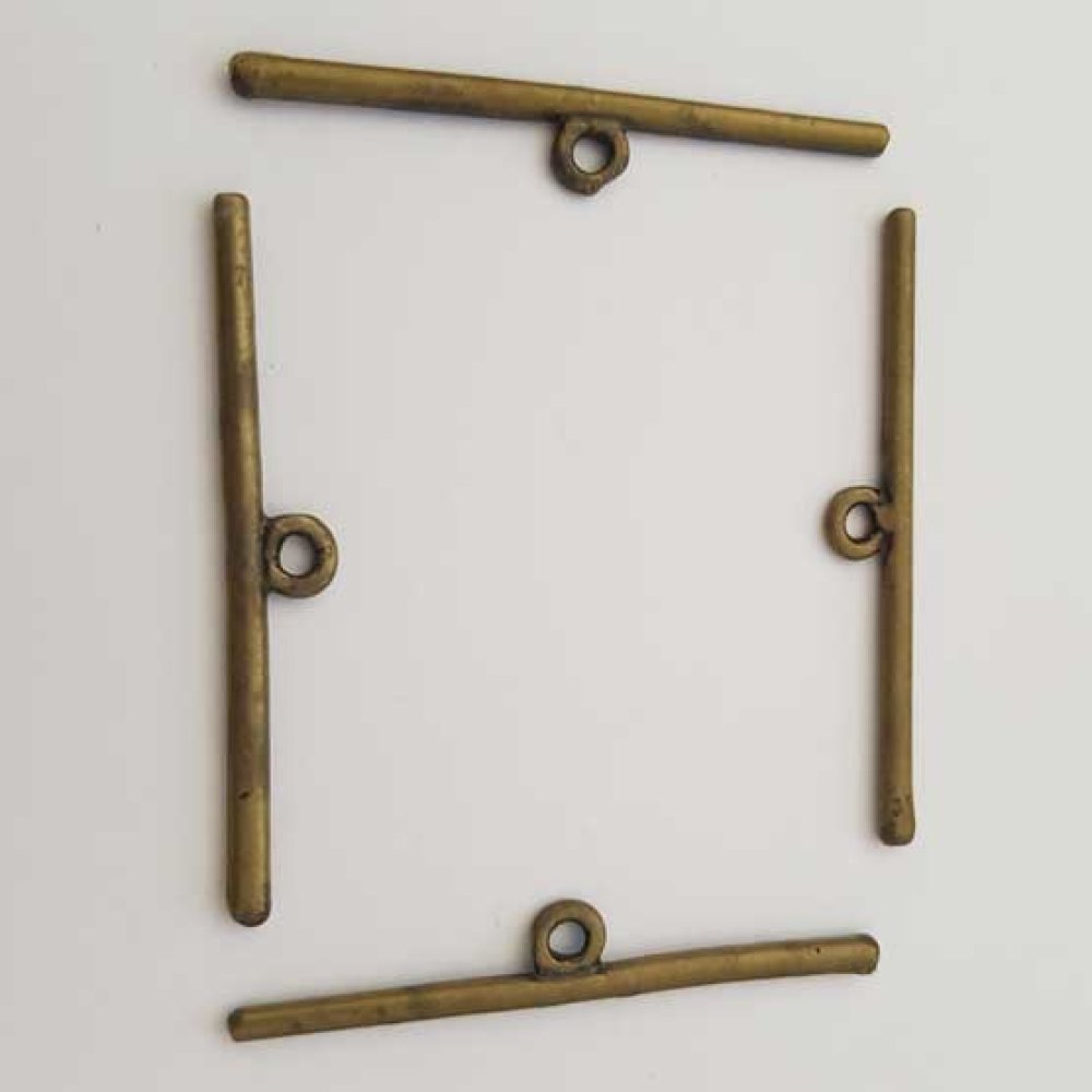 Barra para fecho de metal prateado N°06 Bronze