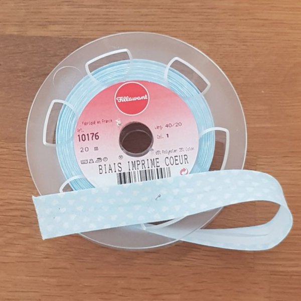 Bias Fancy heart all t&ecirc;xtil 1 Meter collar 01