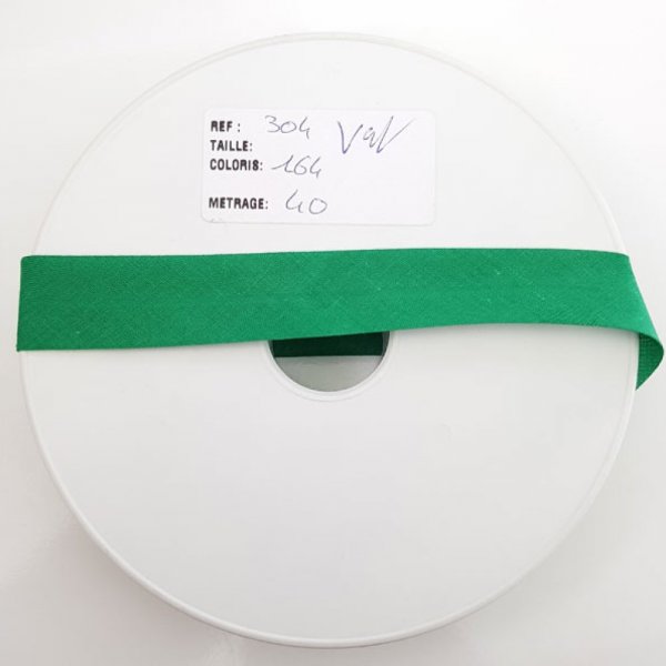 Colarinho de 1 metro de vi&eacute;s todo em tecido 164 Verde