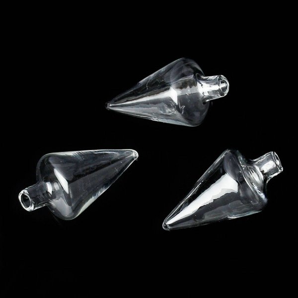 Bolas de vidro cone 02 de 37mm 5 pe&ccedil;as