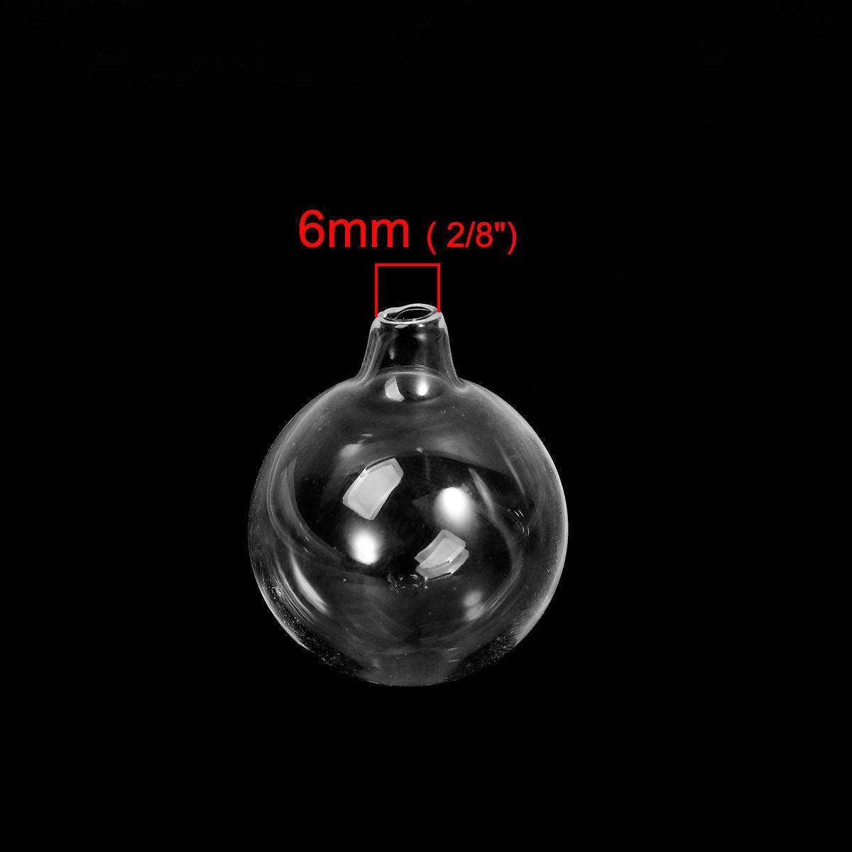 Bolas de vidro redondas para encher um frasco de 25 mm 3 peças