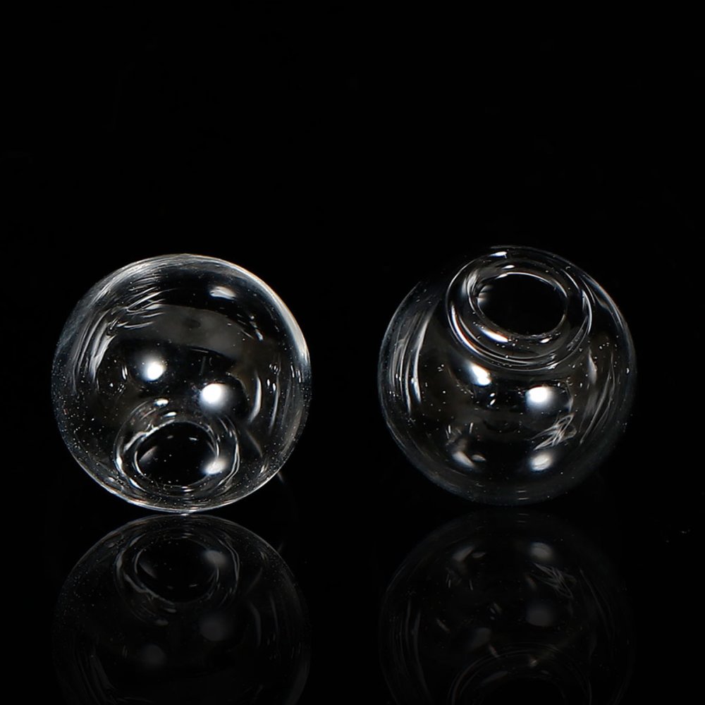 Bolas de vidro redondas 12mm 20 peças para encher
