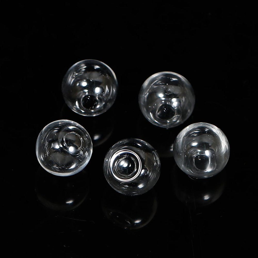 Bolas de vidro redondas 12mm 20 peças para encher