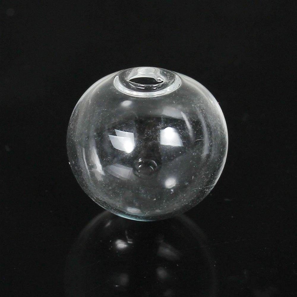 Bolas de vidro redondas 14mm 20 peças para encher