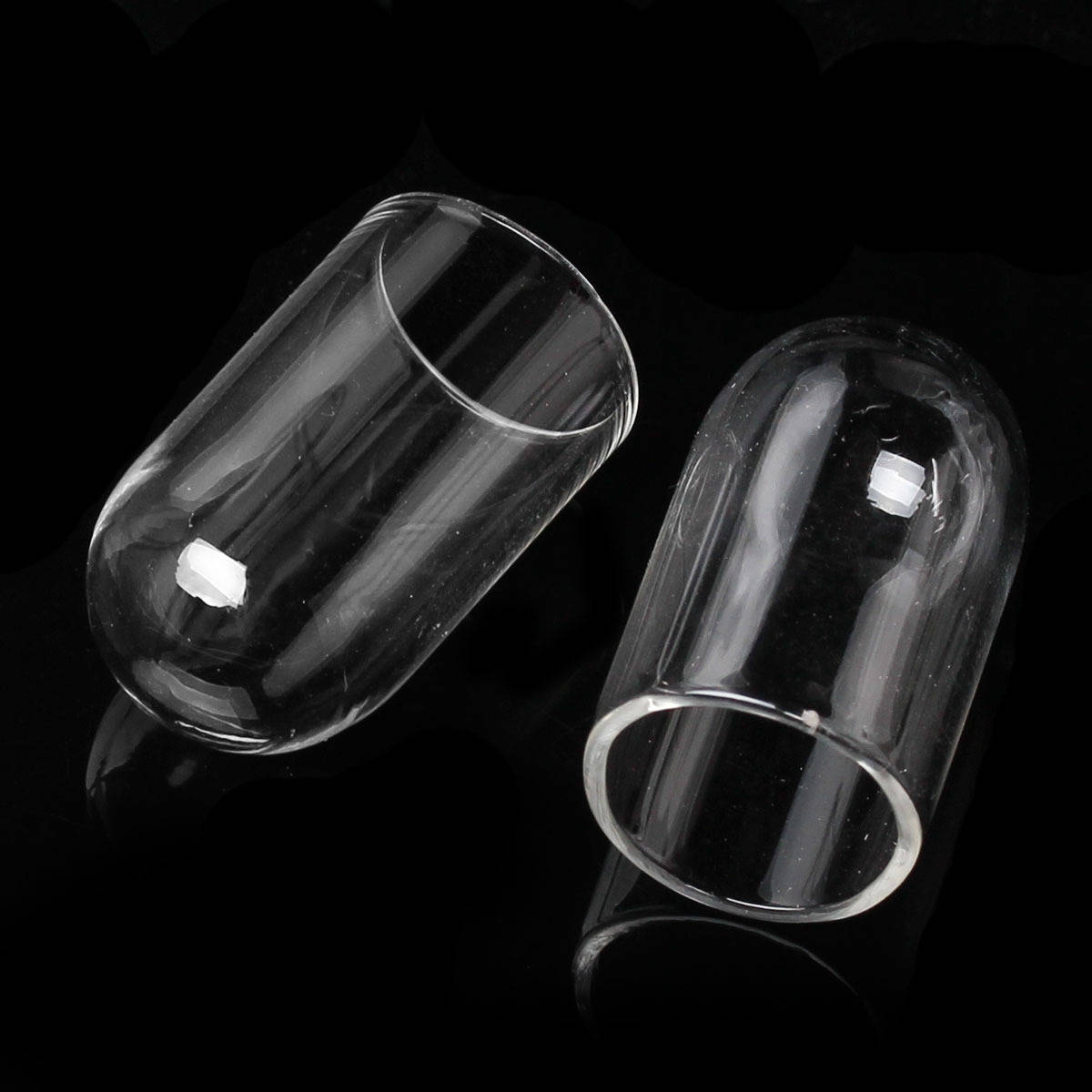 Bolas de vidro tubo 01 de 24mm 5 peças