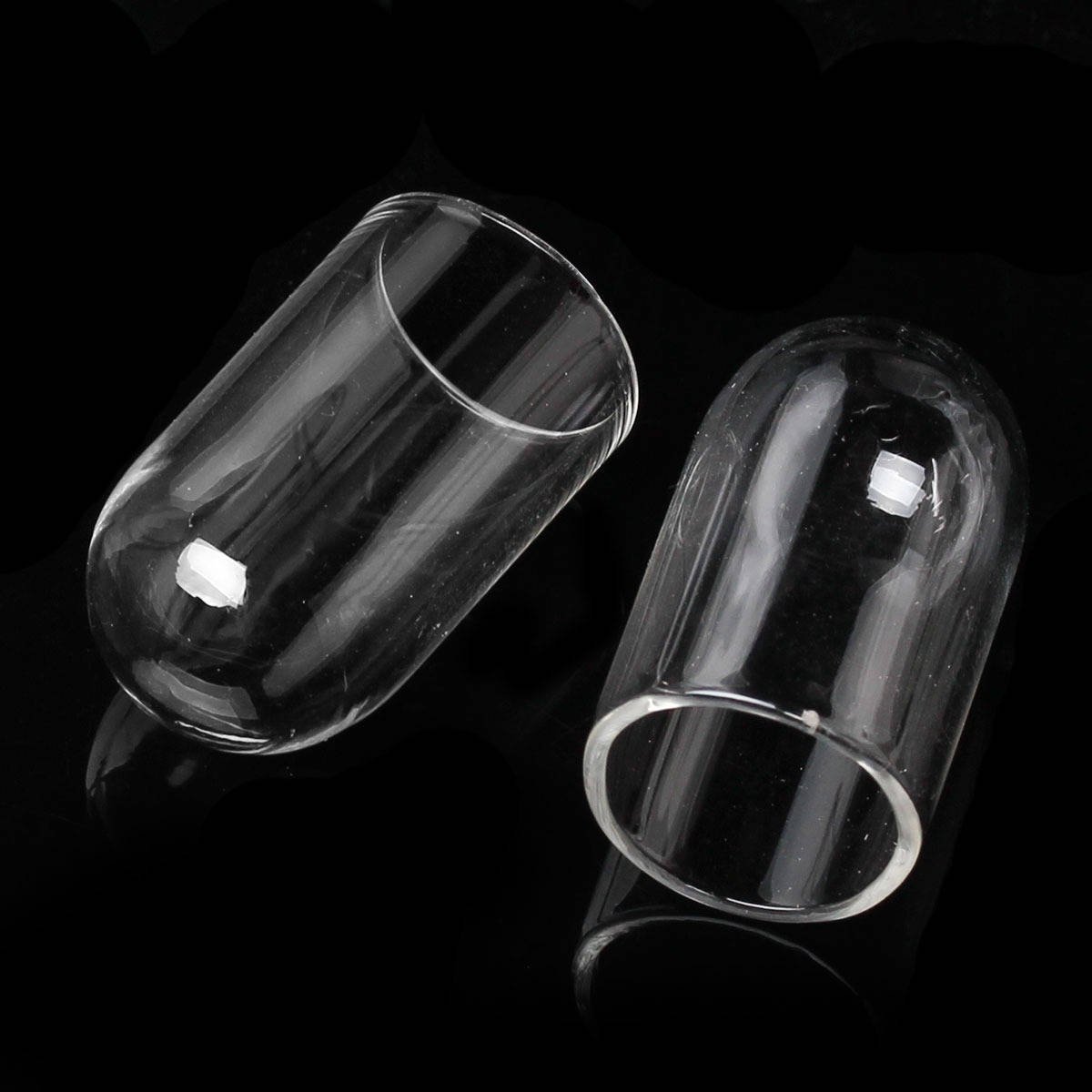 Bolas de vidro tubo 01 de 24mm 5 peças