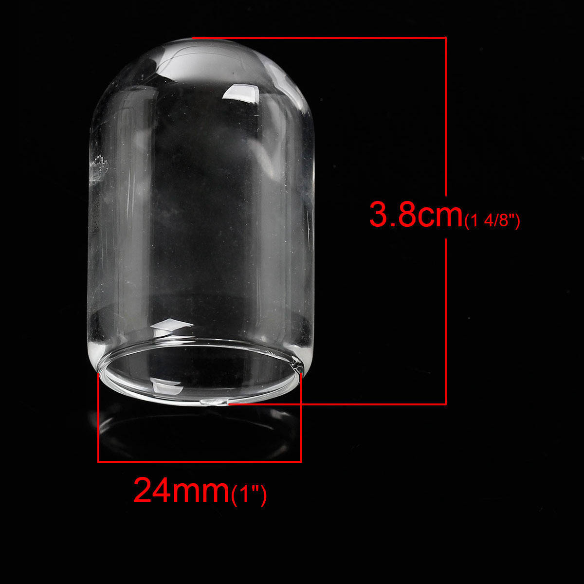 Bolas de vidro para encher o tubo 02 de 38mm 3 peças
