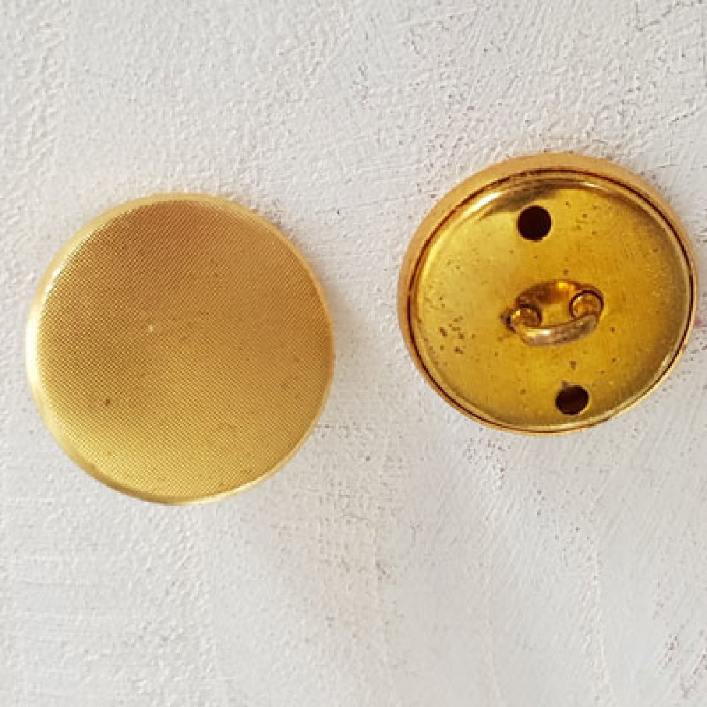 Botão dourado redondo de 18 mm N°03