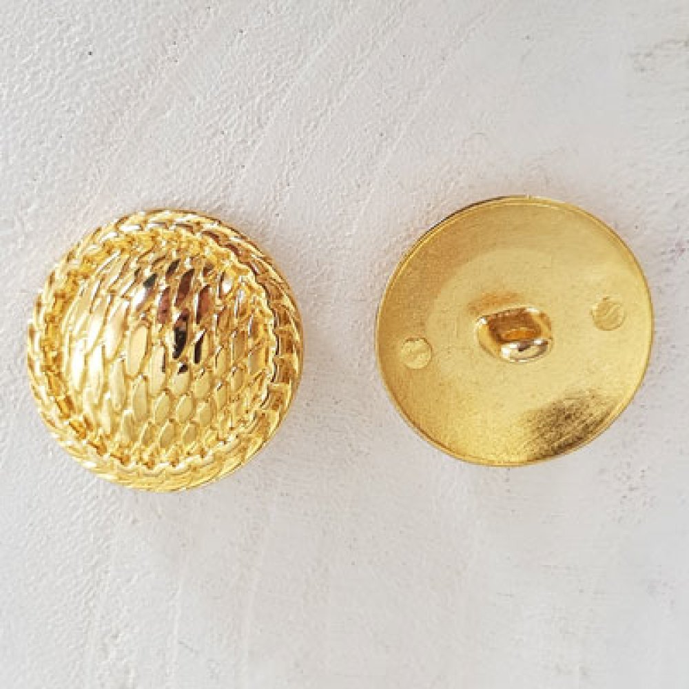 Botão dourado de 23 mm N°04 redondo