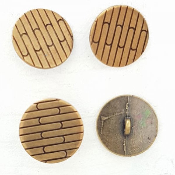 Bot&atilde;o dourado N&deg;17 redondo de 21 mm