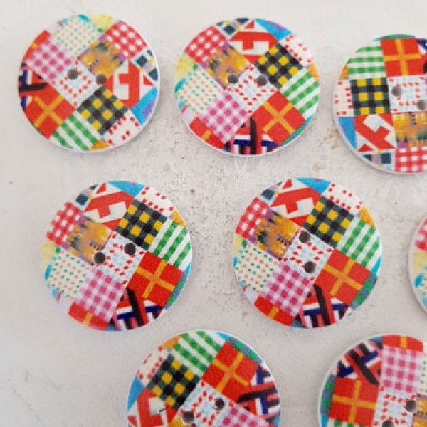 Flores de madeira com ma&ccedil;aneta 30 mm N&deg;03 x 10 pe&ccedil;as