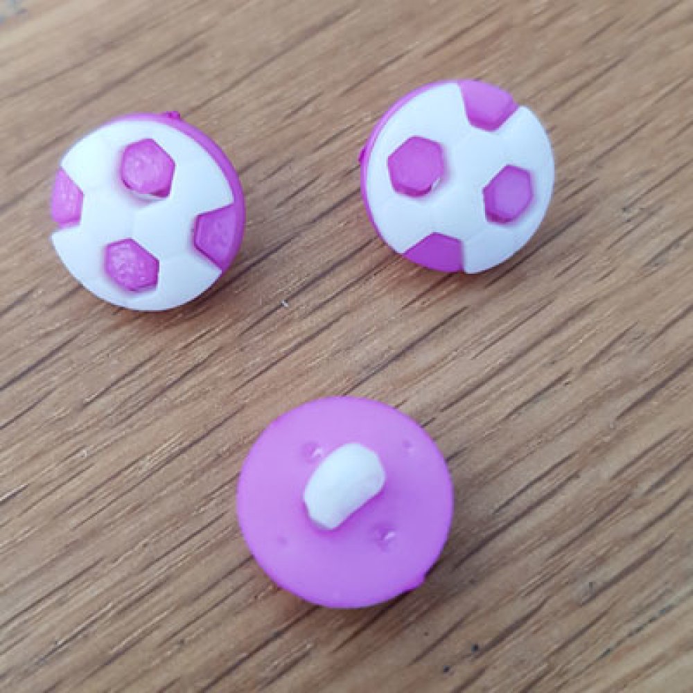 Botão com padrão de fantasia para crianças futebol N°01 roxo