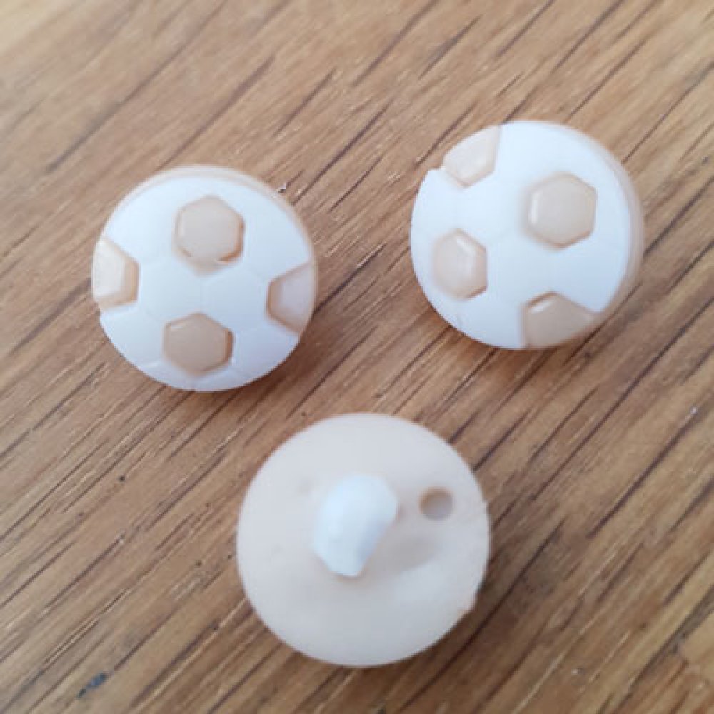 Botão de fantasia para crianças futebol N°05 bege