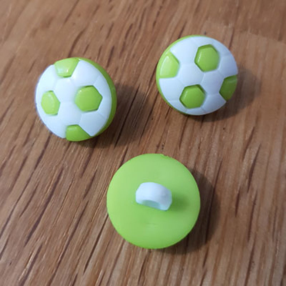 Botão de futebol de fantasia para crianças n.º 13 verde claro