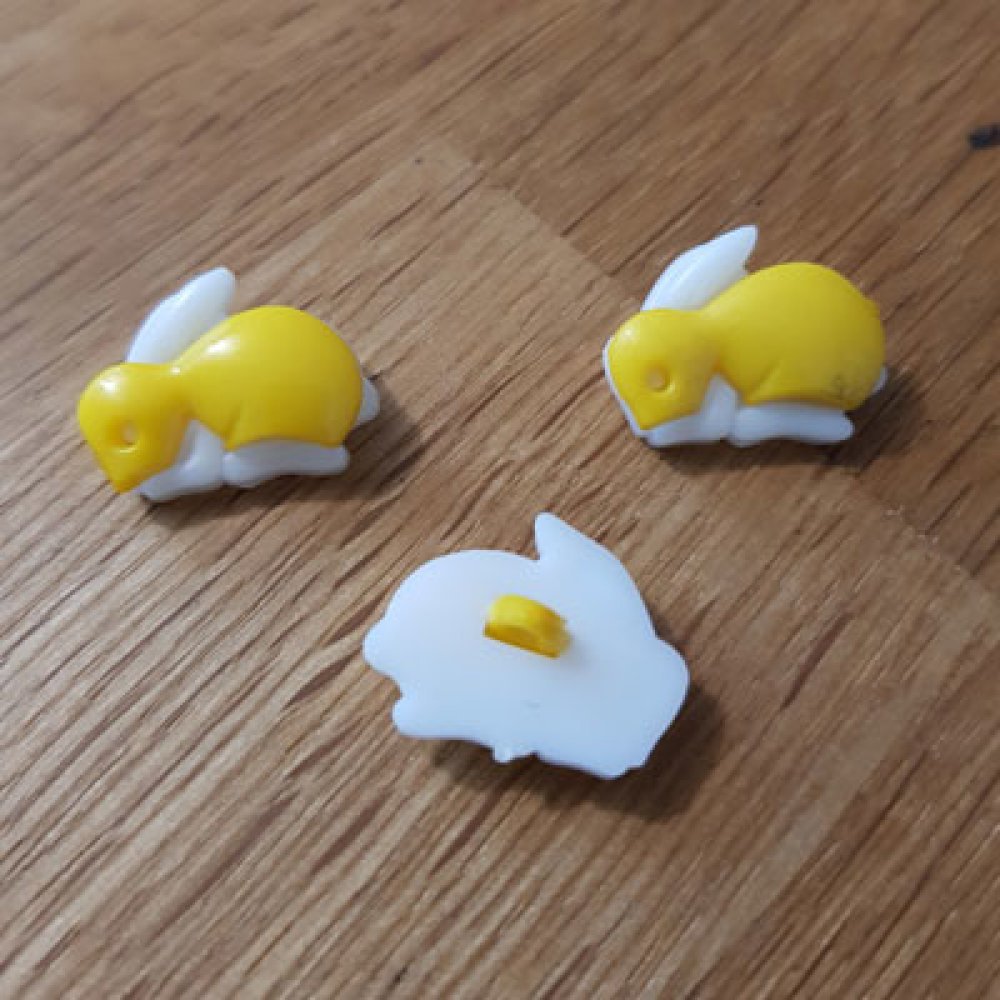 Botão com desenho de coelho para crianças n.º 09