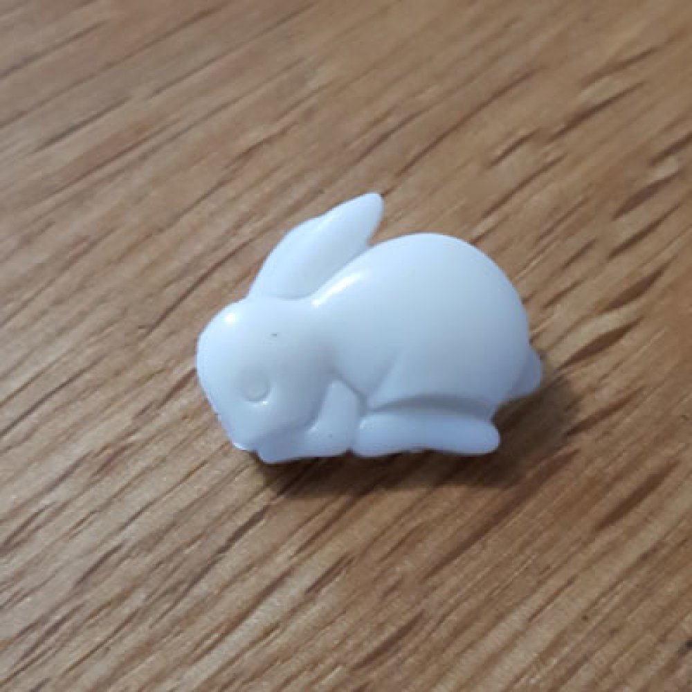 Botão de fantasia para criança com padrão de coelho n.º 11